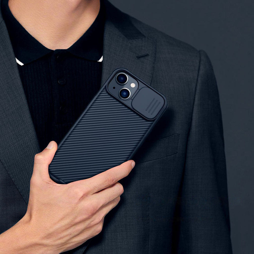 Nillkin CamShield Pro dėklas iPhone 14 Plus – mėlynas
