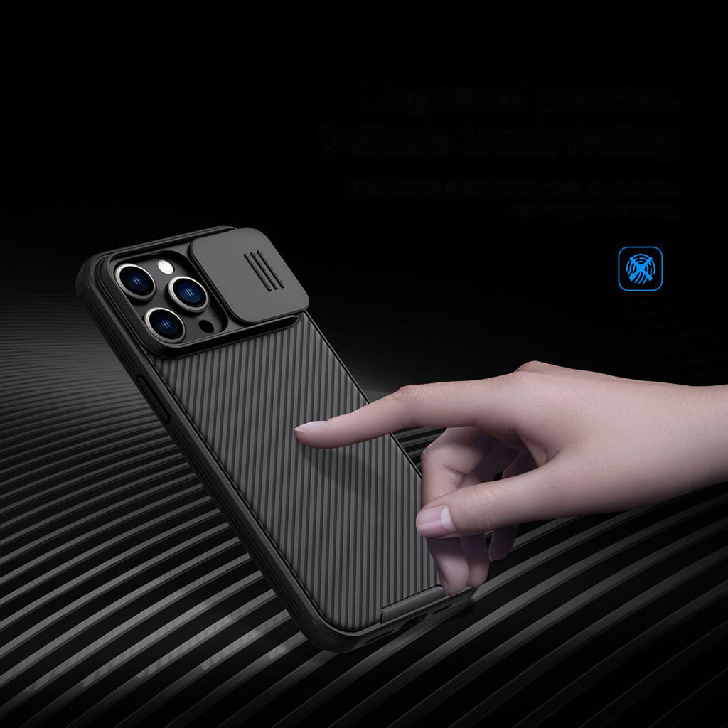Nillkin CamShield Pro dėklas iPhone 14 Pro Max – mėlynas