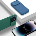 Nillkin CamShield Pro dėklas iPhone 14 Pro Max – mėlynas