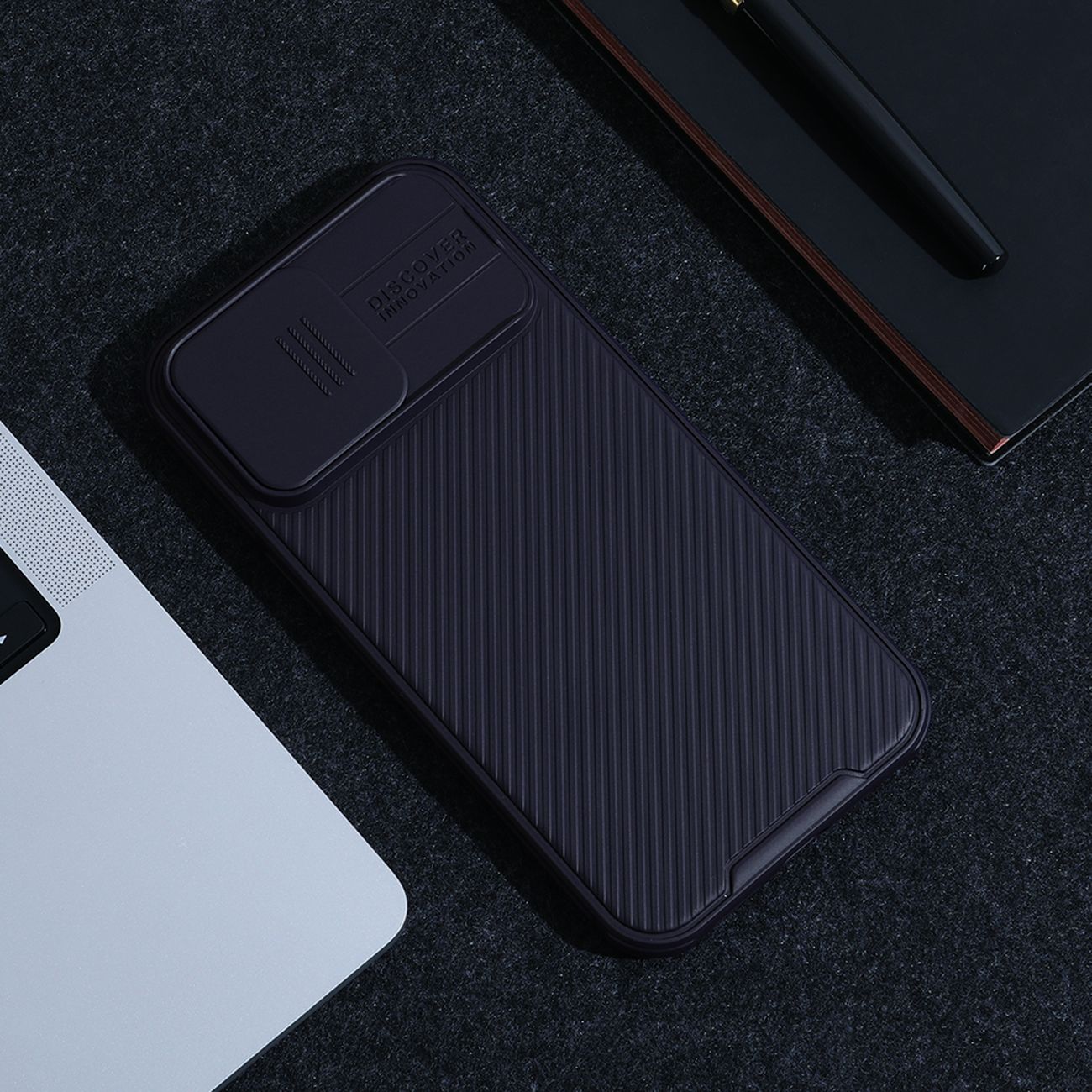 Nillkin CamShield Pro dėklas iPhone 14 Pro Max – mėlynas