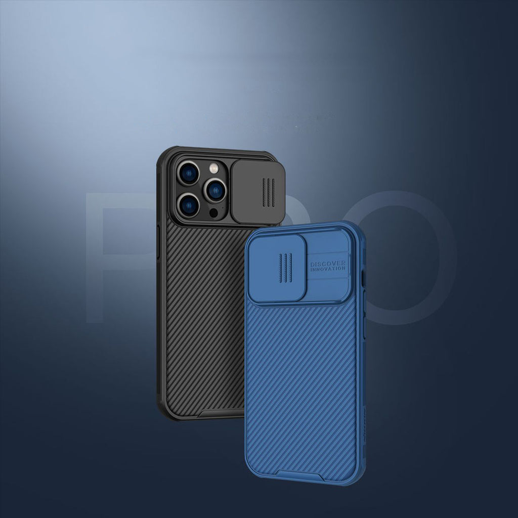 Nillkin CamShield Pro dėklas iPhone 14 Pro Max – mėlynas