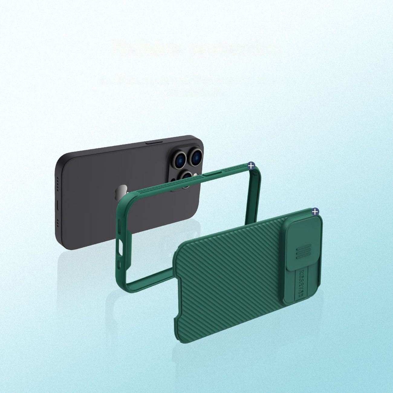 Nillkin CamShield Pro dėklas iPhone 14 Pro Max – mėlynas