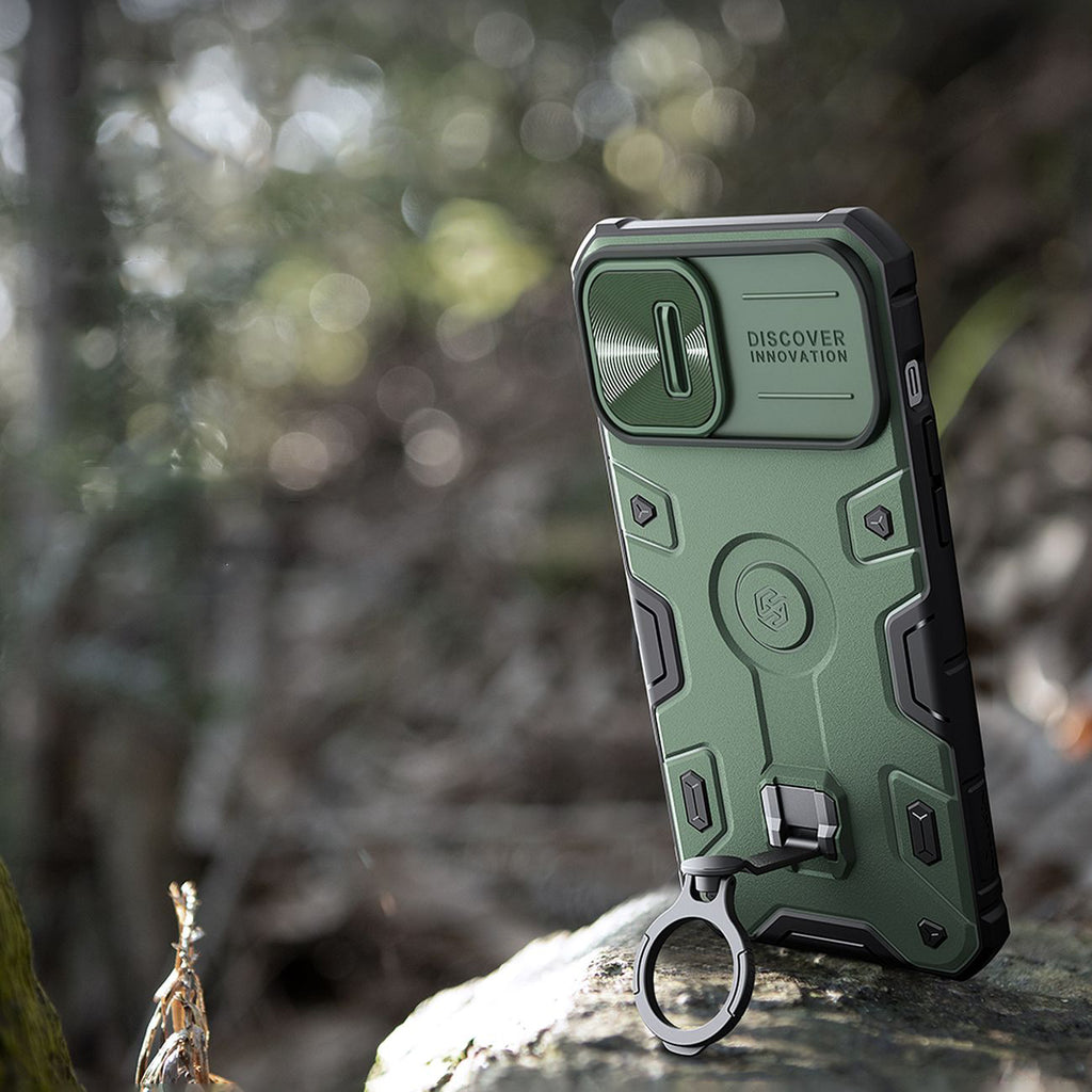 Nillkin CamShield Armor Pro dėklas iPhone 14 Plus – juodas