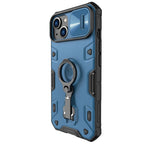 Nillkin CamShield Armor Pro dėklas iPhone 14 Plus – mėlynas