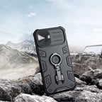 Nillkin CamShield Armor Pro dėklas iPhone 14 Plus – mėlynas