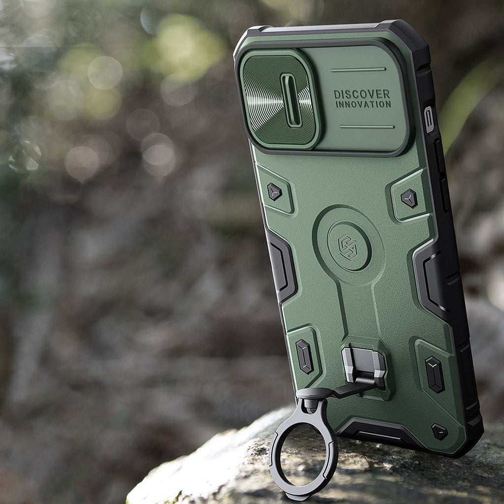 Nillkin CamShield Armor Pro MagSafe dėklas iPhone 14 Plus – juodas