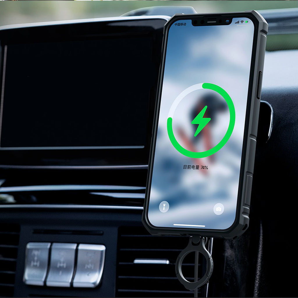 Nillkin CamShield Armor Pro MagSafe dėklas iPhone 14 Plus – juodas