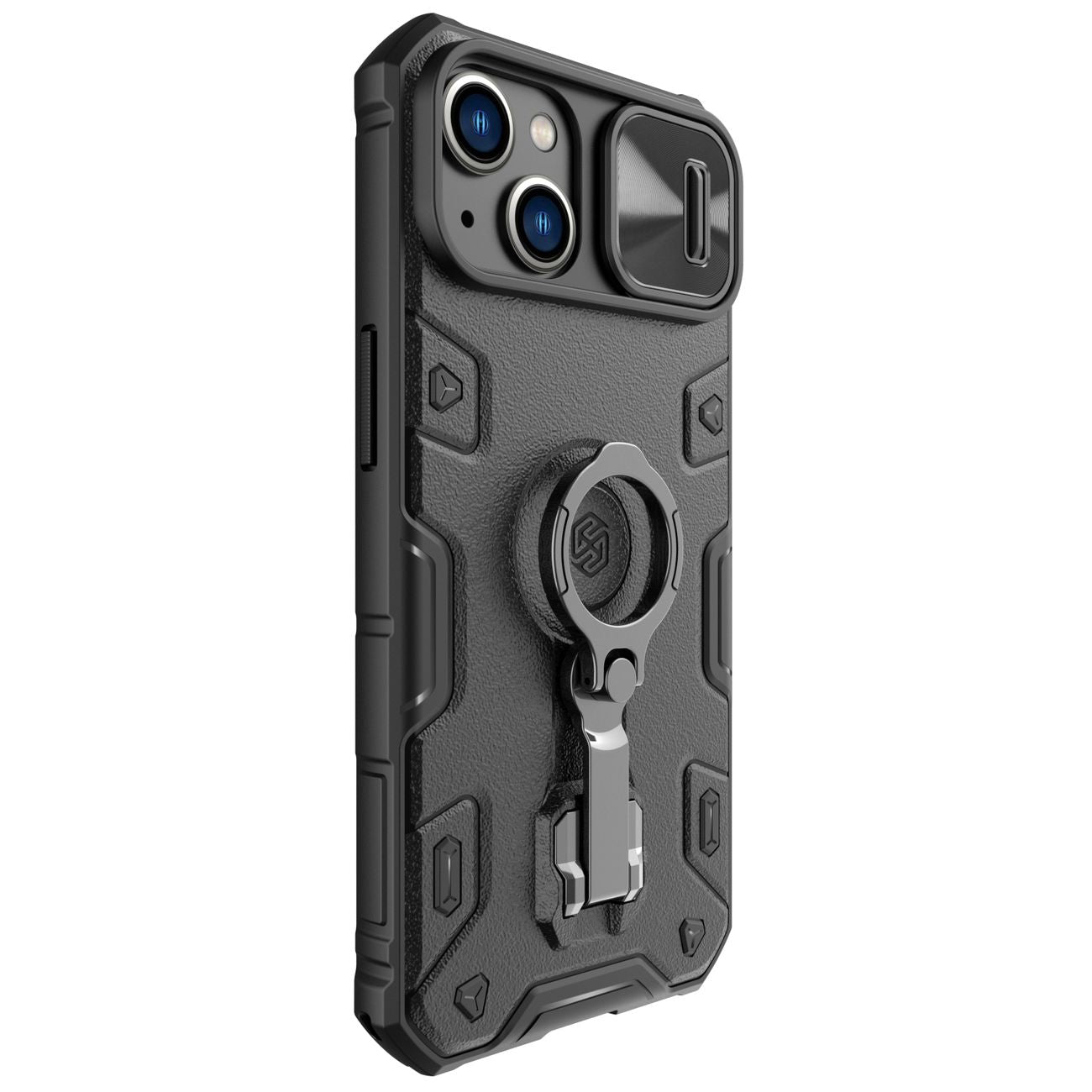 Nillkin CamShield Armor Pro MagSafe dėklas iPhone 14 Plus – juodas