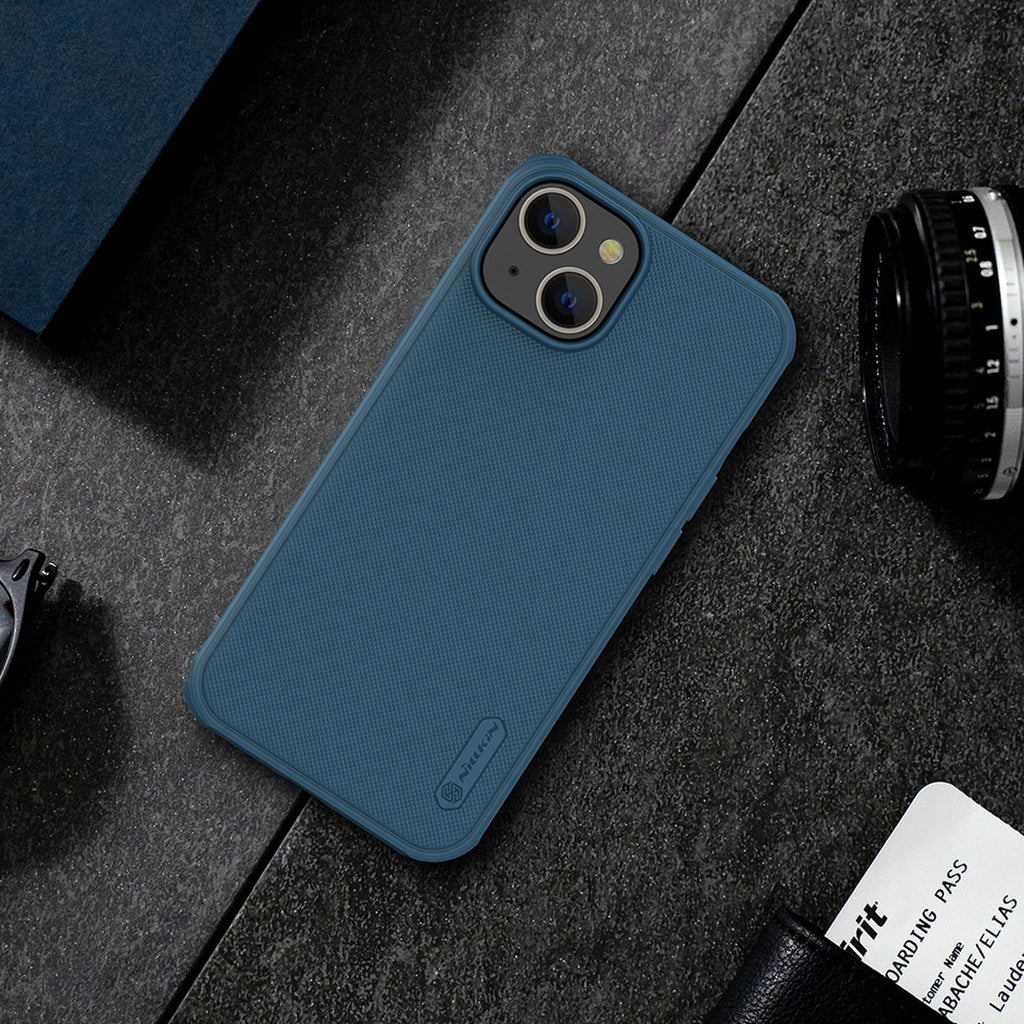 Nillkin Super Frosted Shield Pro dėklas iPhone 14 Plus – mėlynas