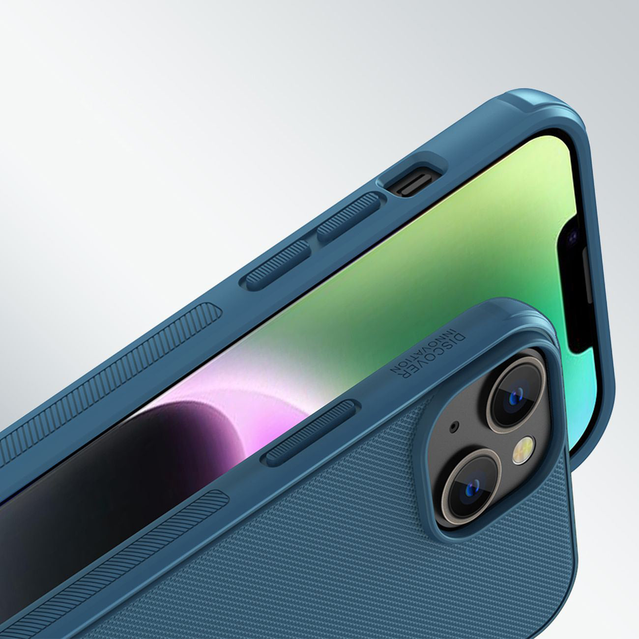 Nillkin Super Frosted Shield Pro MagSafe dėklas iPhone 14 Plus – mėlynas