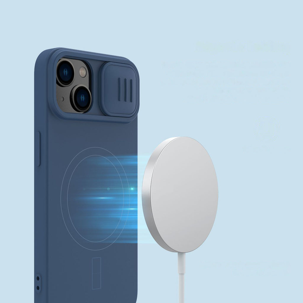 Nillkin CamShield MagSafe dėklas iPhone 14 Plus – juodas