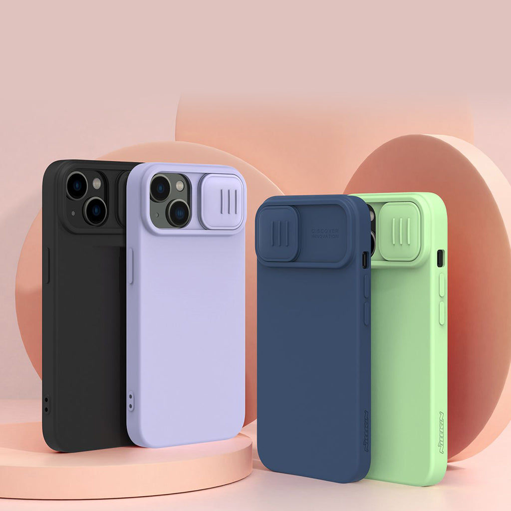 Nillkin CamShield MagSafe dėklas iPhone 14 Plus – mėlynas