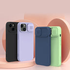 Nillkin CamShield MagSafe dėklas iPhone 14 Plus – mėlynas