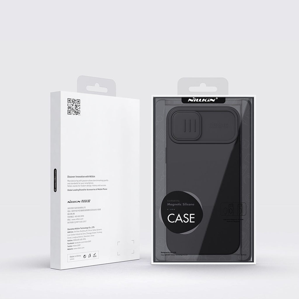 Nillkin CamShield MagSafe dėklas iPhone 14 Plus – žalias