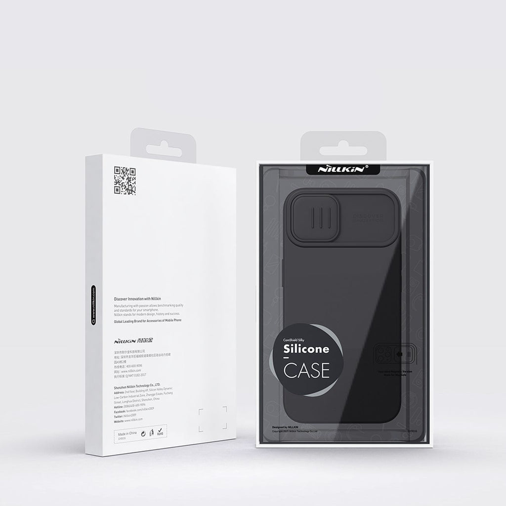 Nillkin CamShield silikoninis dėklas iPhone 14 Plus – žalias