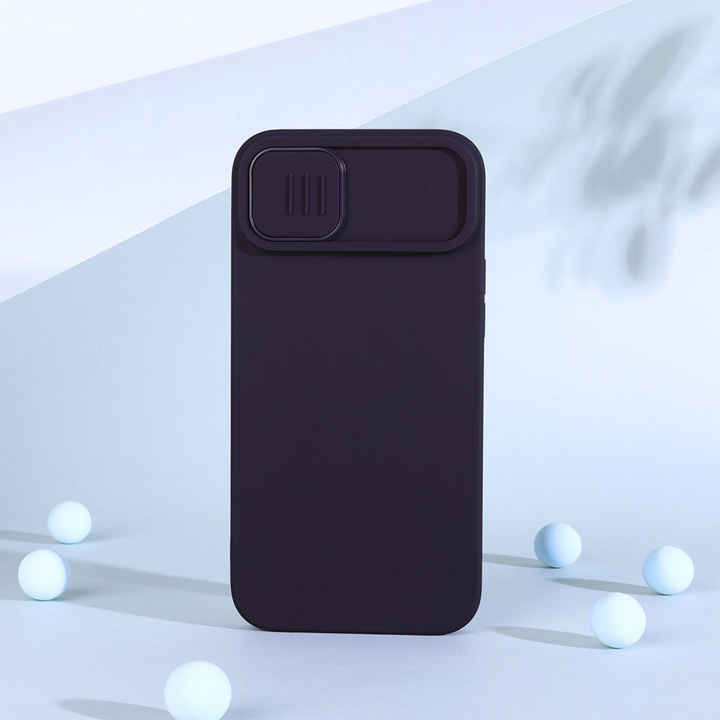 Nillkin CamShield silikoninis dėklas iPhone 14 Plus – žalias