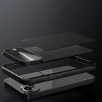 Nillkin CamShield Leather S dėklas iPhone 14 Plus – mėlynas