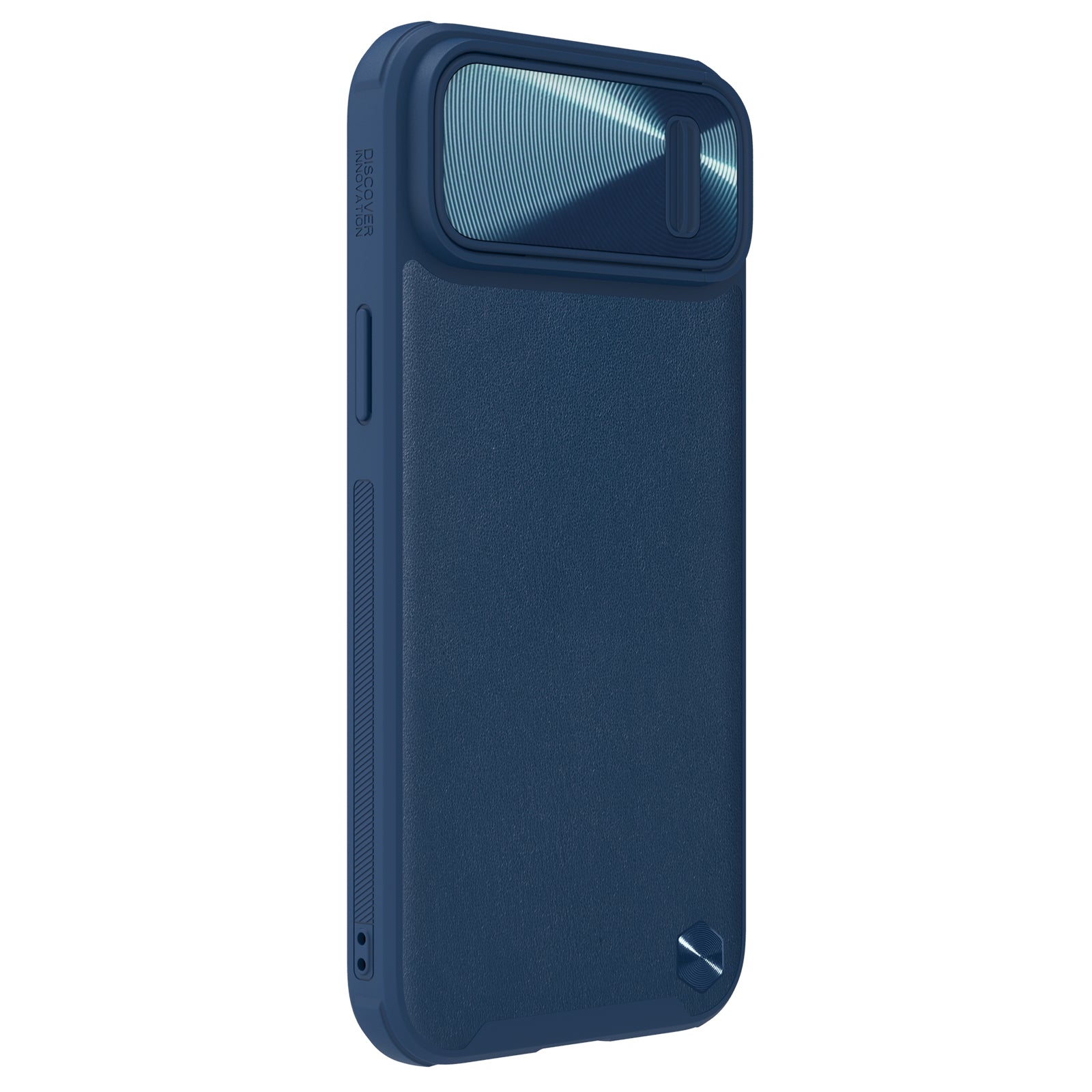 Nillkin CamShield Leather S dėklas iPhone 14 Plus – mėlynas