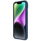 Nillkin CamShield Leather S dėklas iPhone 14 Plus – mėlynas