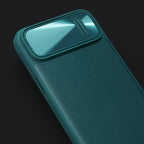Nillkin CamShield Leather S dėklas iPhone 14 Plus – mėlynas