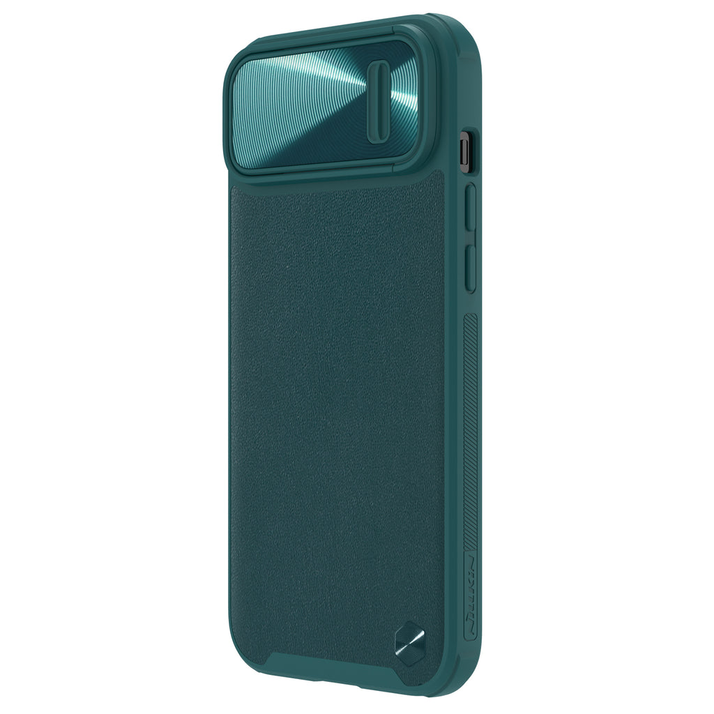Nillkin CamShield Leather S dėklas iPhone 14 Plus – žalias