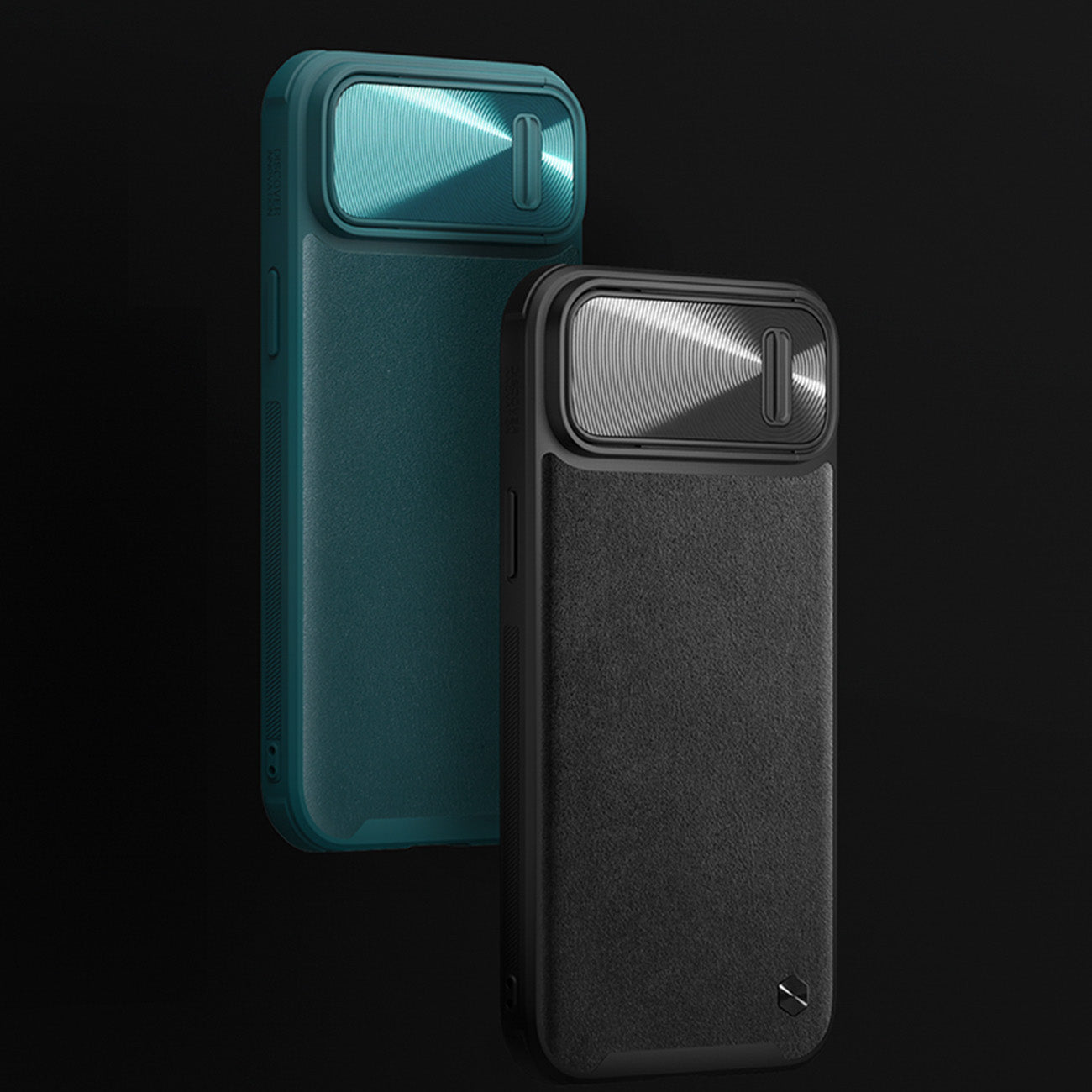 Nillkin CamShield Leather S dėklas iPhone 14 Plus – žalias