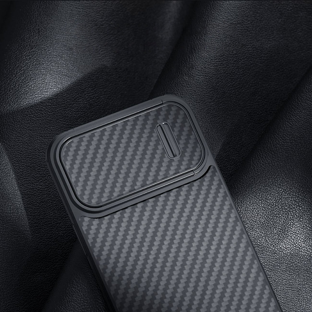 Nillkin Synthetic Fiber S dėklas iPhone 14 Plus – juodas