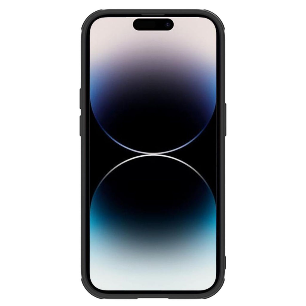 Nillkin Textured S dėklas iPhone 14 Pro su kameros dangteliu – juodas