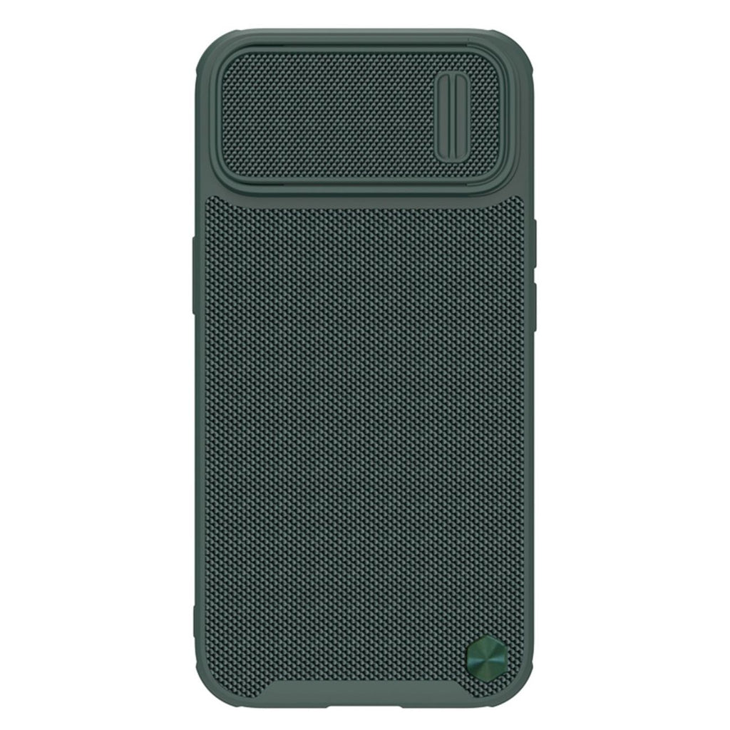 Nillkin Textured S dėklas iPhone 14 Plus – žalias, su kameros dangteliu