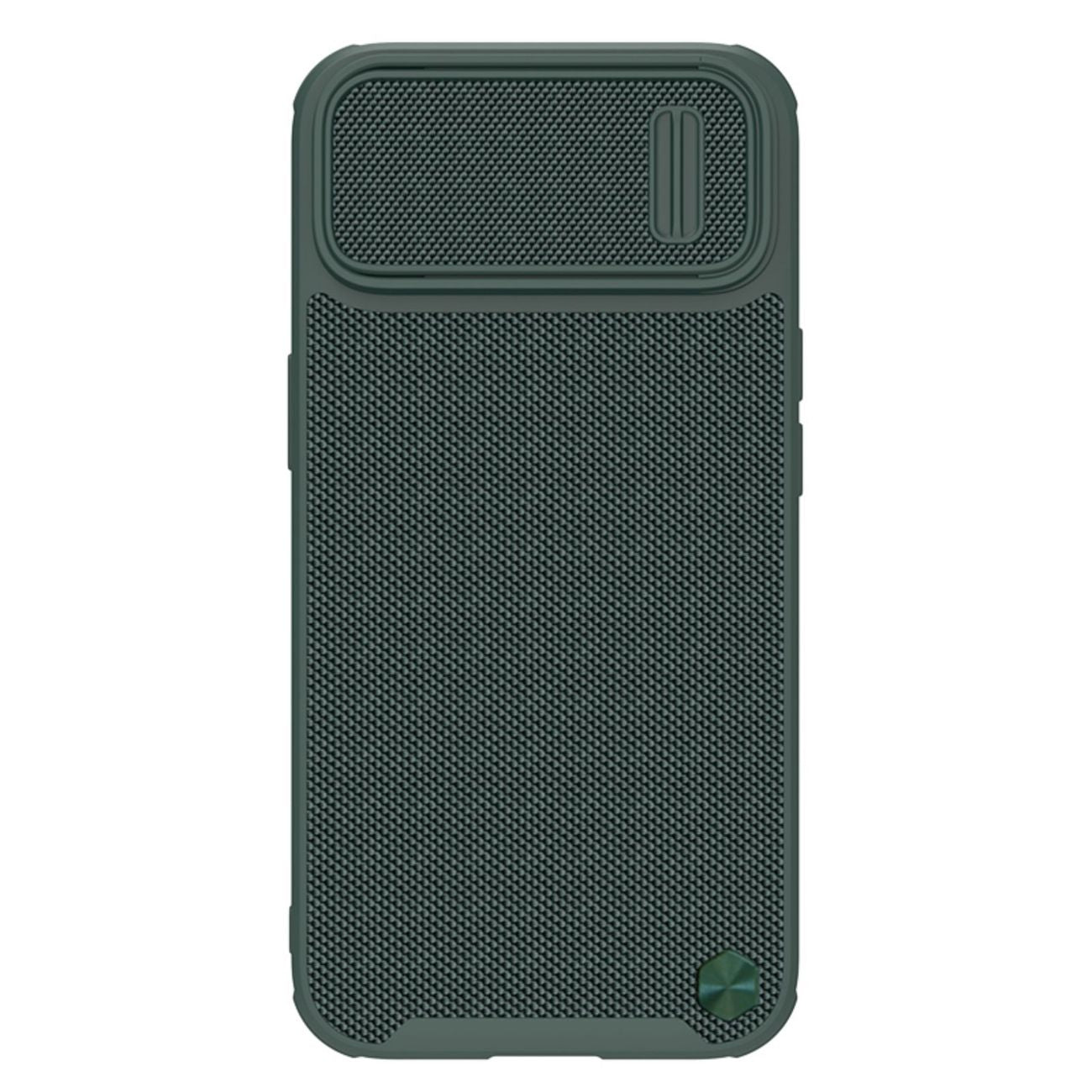 Nillkin Textured S dėklas iPhone 14 Plus – žalias, su kameros dangteliu
