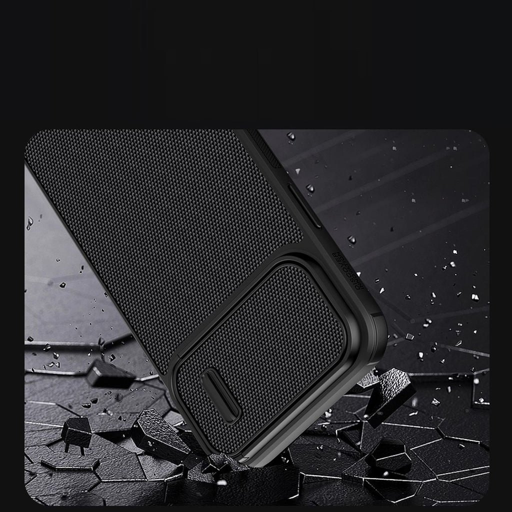 Nillkin Textured S dėklas iPhone 14 Plus – žalias, su kameros dangteliu