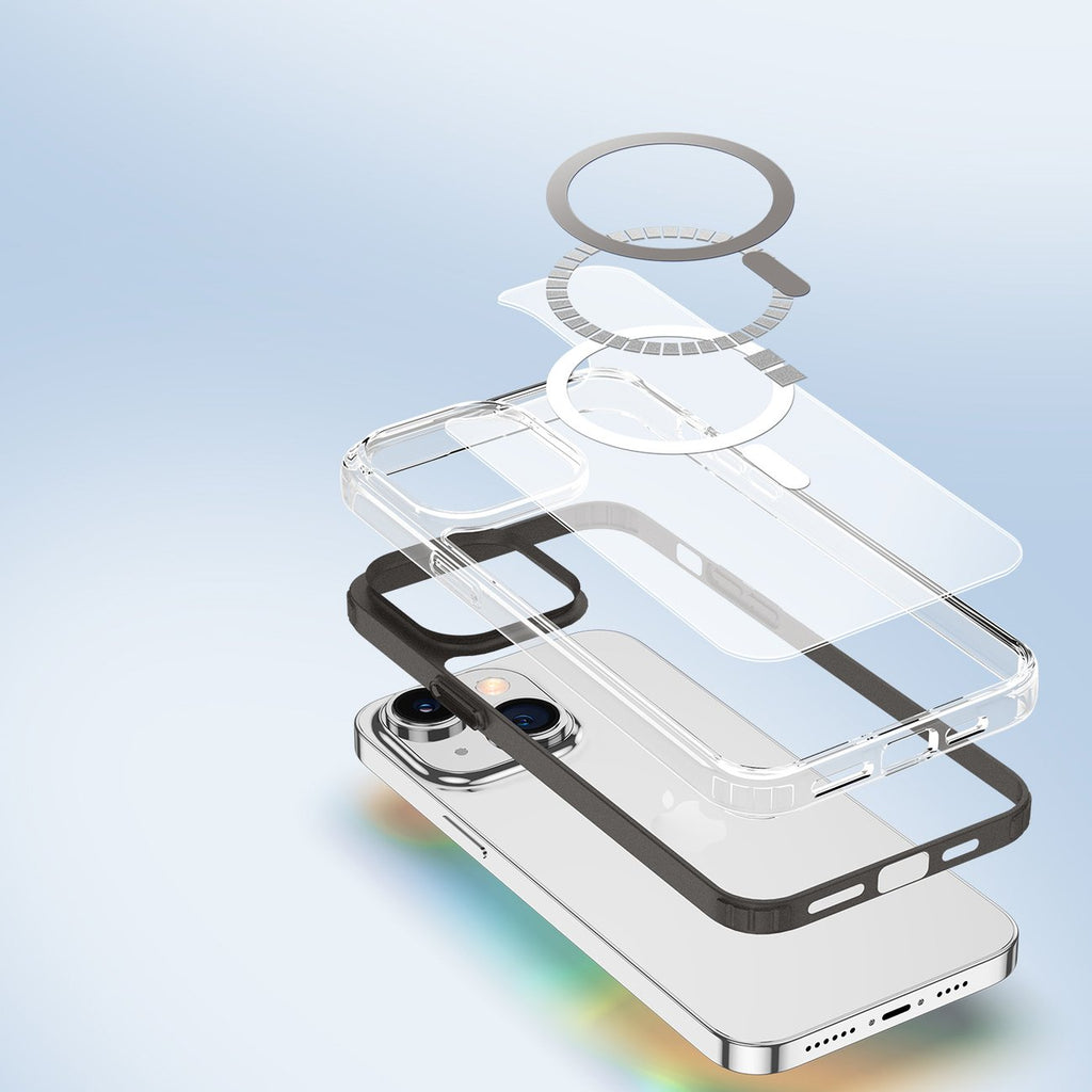 MagSafe magnetinis dėklas iPhone 14 Plus – pilkas