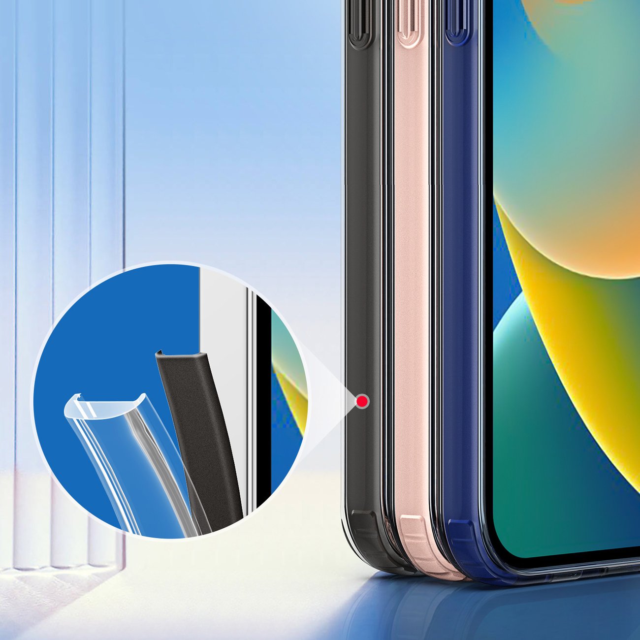 MagSafe magnetinis dėklas iPhone 14 Plus – pilkas