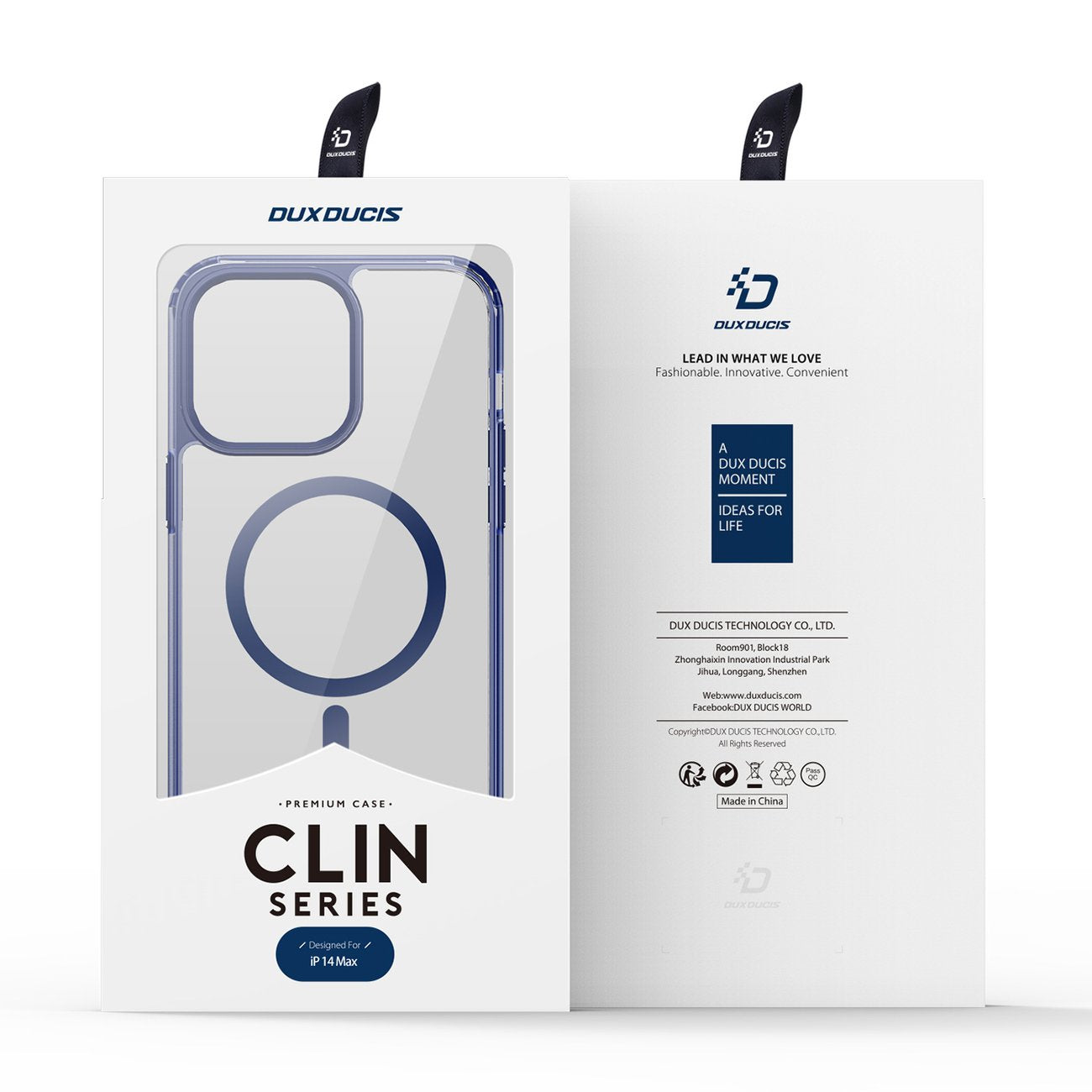 MagSafe dėklas iPhone 14 Plus Dux Ducis Clin2 – mėlynas