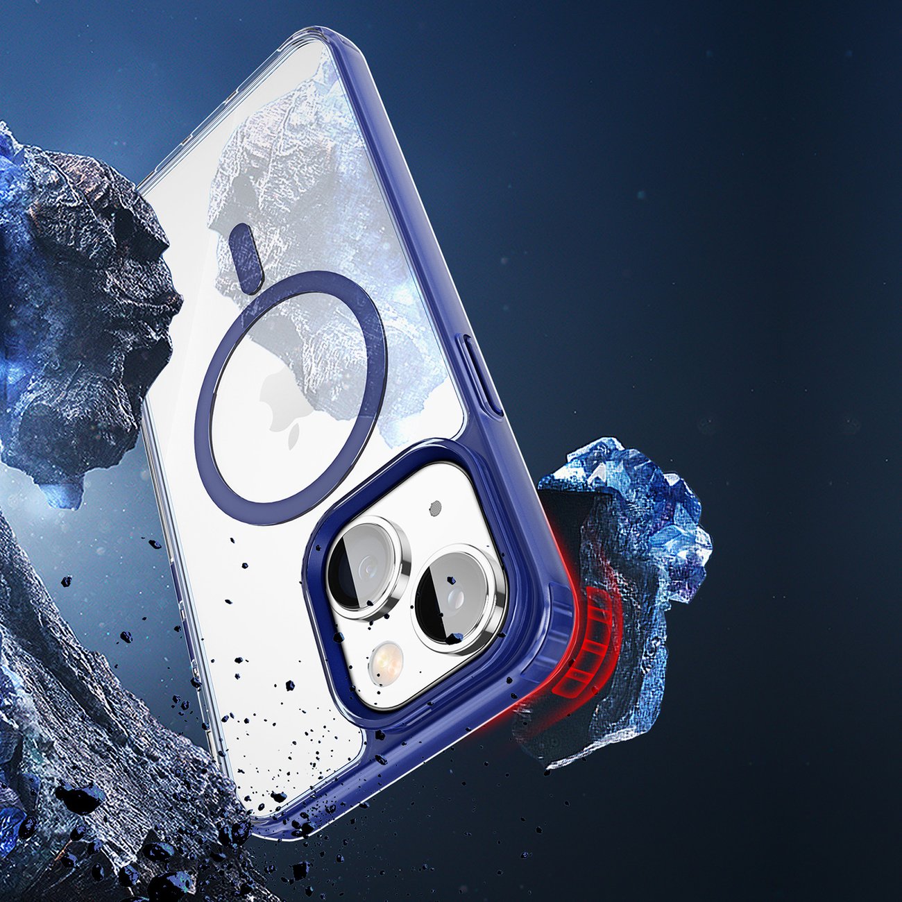 MagSafe dėklas iPhone 14 Plus Dux Ducis Clin2 – mėlynas