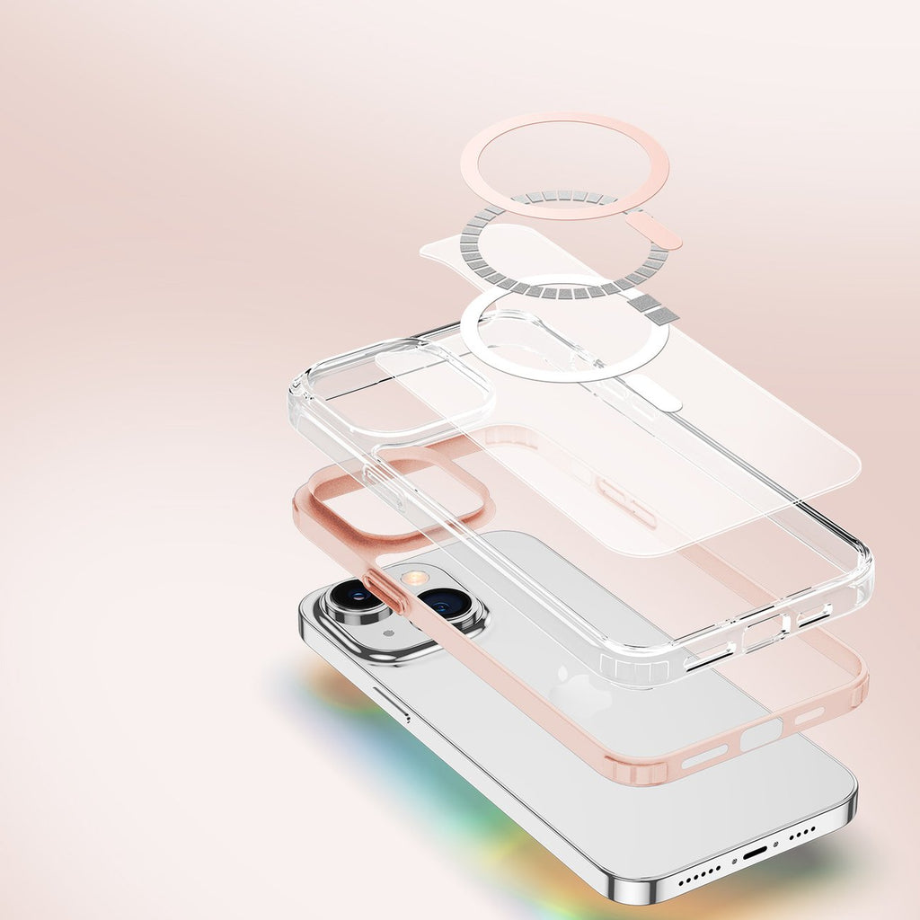 Magnetinis MagSafe dėklas iPhone 14 Plus – rožinis