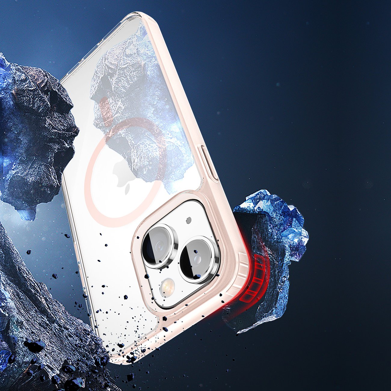 Magnetinis MagSafe dėklas iPhone 14 Plus – rožinis