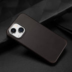 Dux Ducis Naples odinis MagSafe dėklas iPhone 14 Plus – tamsiai rudas