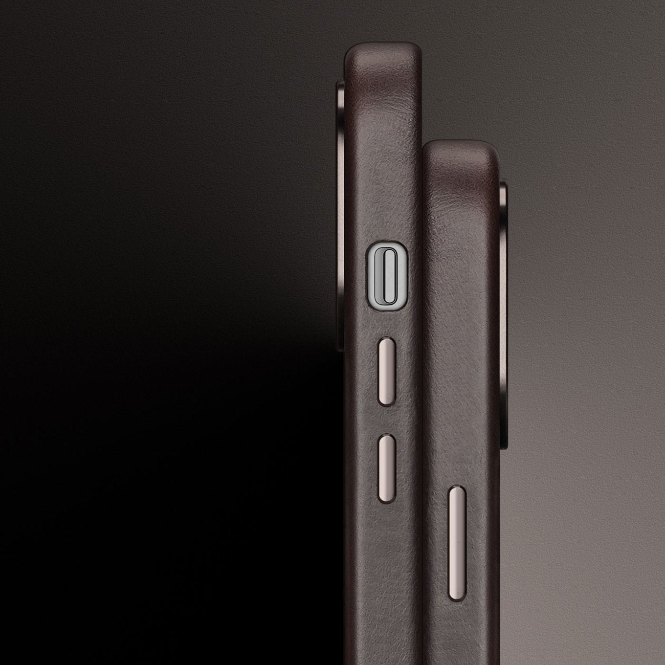 Dux Ducis Naples odinis MagSafe dėklas iPhone 14 Plus – tamsiai rudas