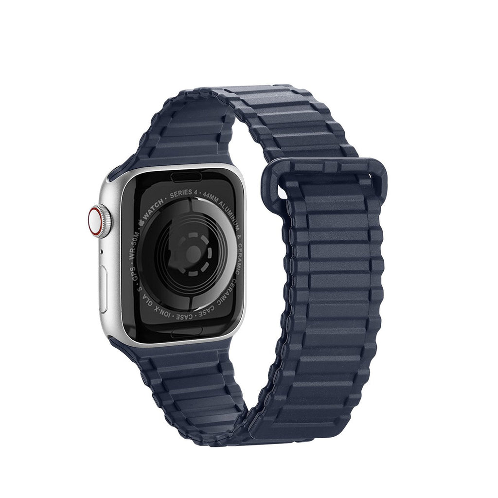 Dux Ducis magnetinis silikoninis dirželis Apple Watch – mėlynas