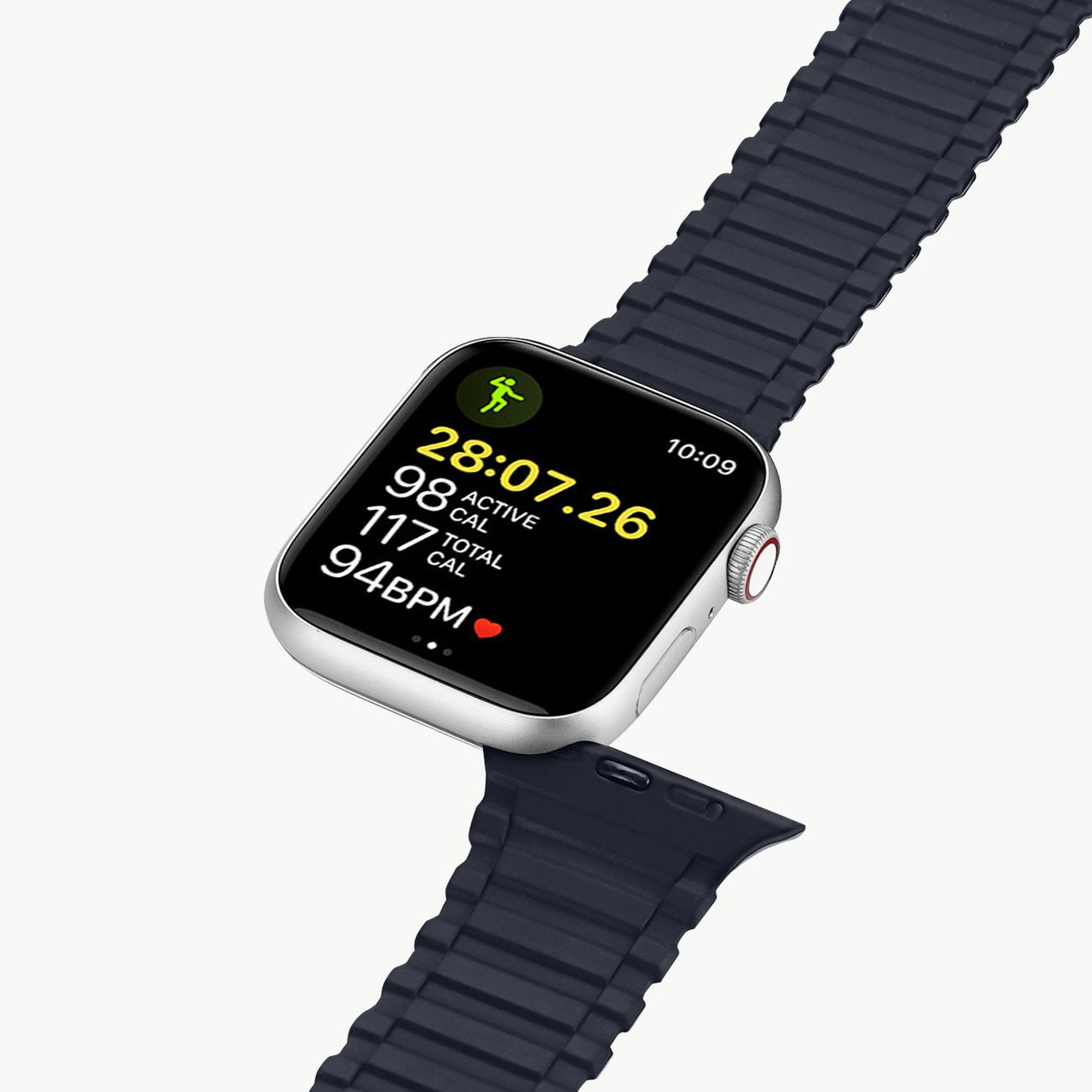 Dux Ducis magnetinis silikoninis dirželis Apple Watch – mėlynas