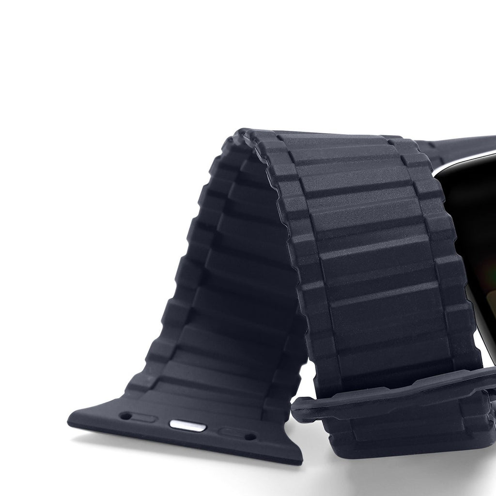 Dux Ducis magnetinis silikoninis dirželis Apple Watch – mėlynas