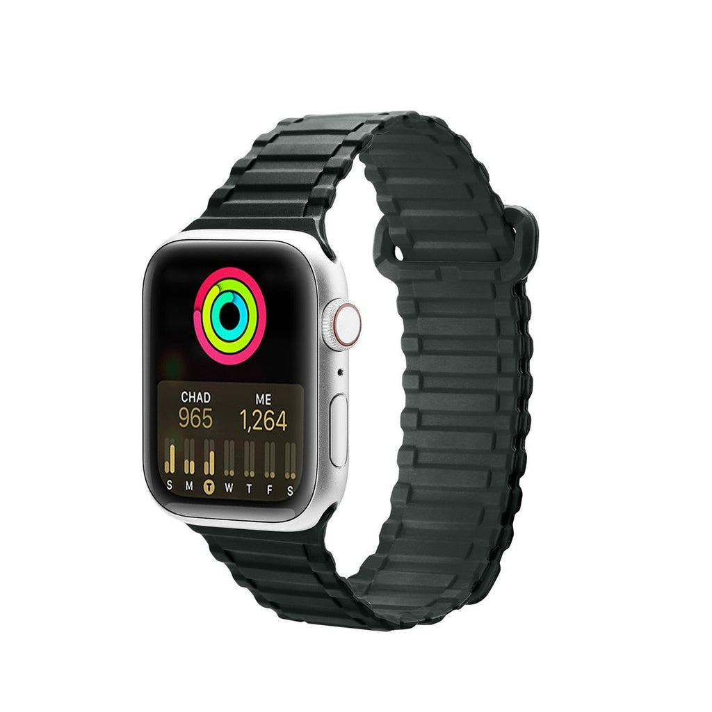 Dux Ducis magnetinis silikoninis dirželis Apple Watch – žalias