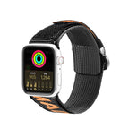 Dux Ducis Outdoor nailoninis dirželis Apple Watch 42–49 mm – juodai oranžinis