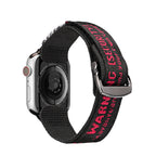 Dux Ducis Outdoor dirželis Apple Watch 42–49 mm – juodai raudonas