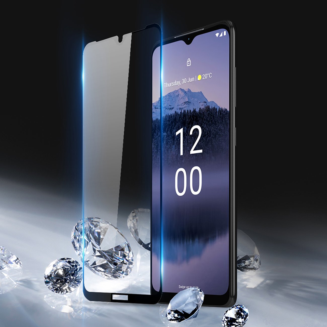 Dux Ducis 10D Grūdintas stiklas Grūdintas stiklas, skirtas Nokia G11 Plus 9H With Black Frame -- Nokia g11 Plus 9h with...