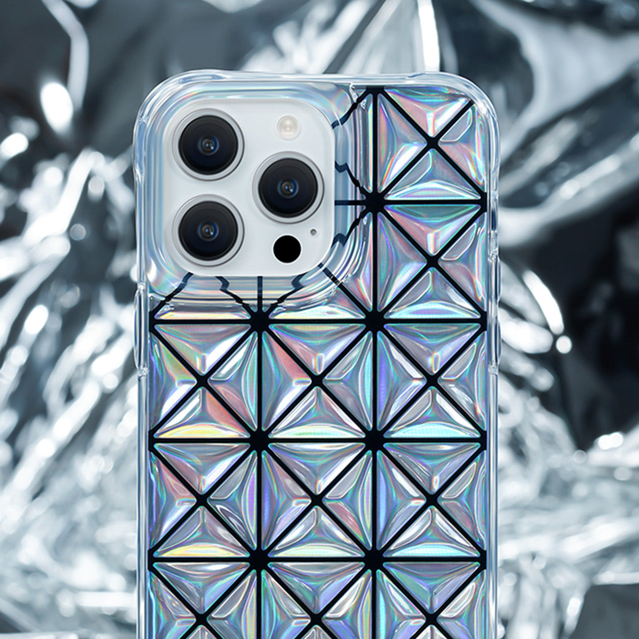Kingxbar Miya dėklas iPhone 14 Pro – vaivorykštinis