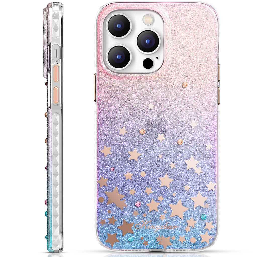 Kingxbar blizgus dėklas iPhone 14 Plus – zodiakas