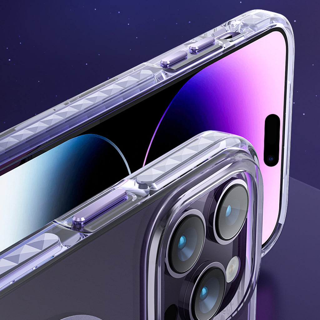 Kingxbar MagSafe dėklas iPhone 14 Plus – pilkas