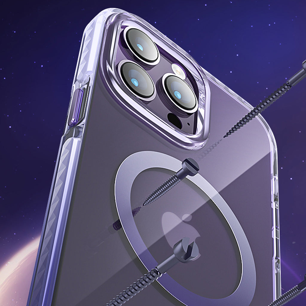 Kingxbar MagSafe dėklas iPhone 14 Plus – pilkas